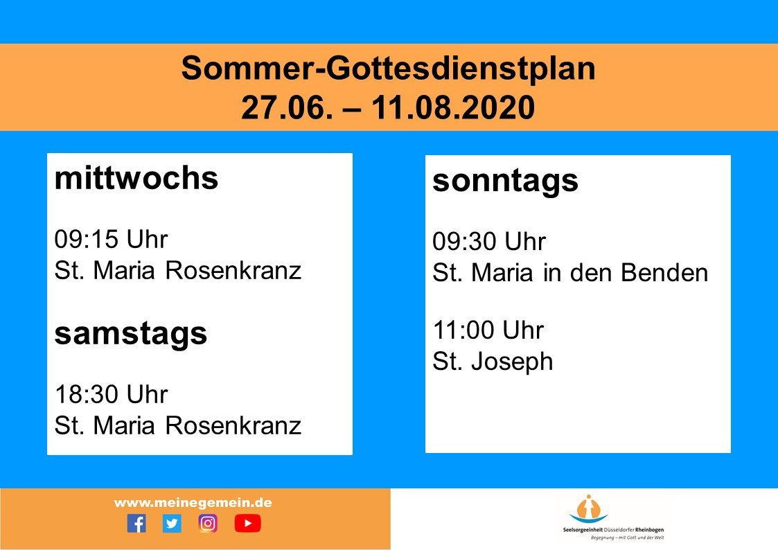 Plakat Sommergottesdienstplan_2020 (c) SE Düsseldorfer Rheinbogen