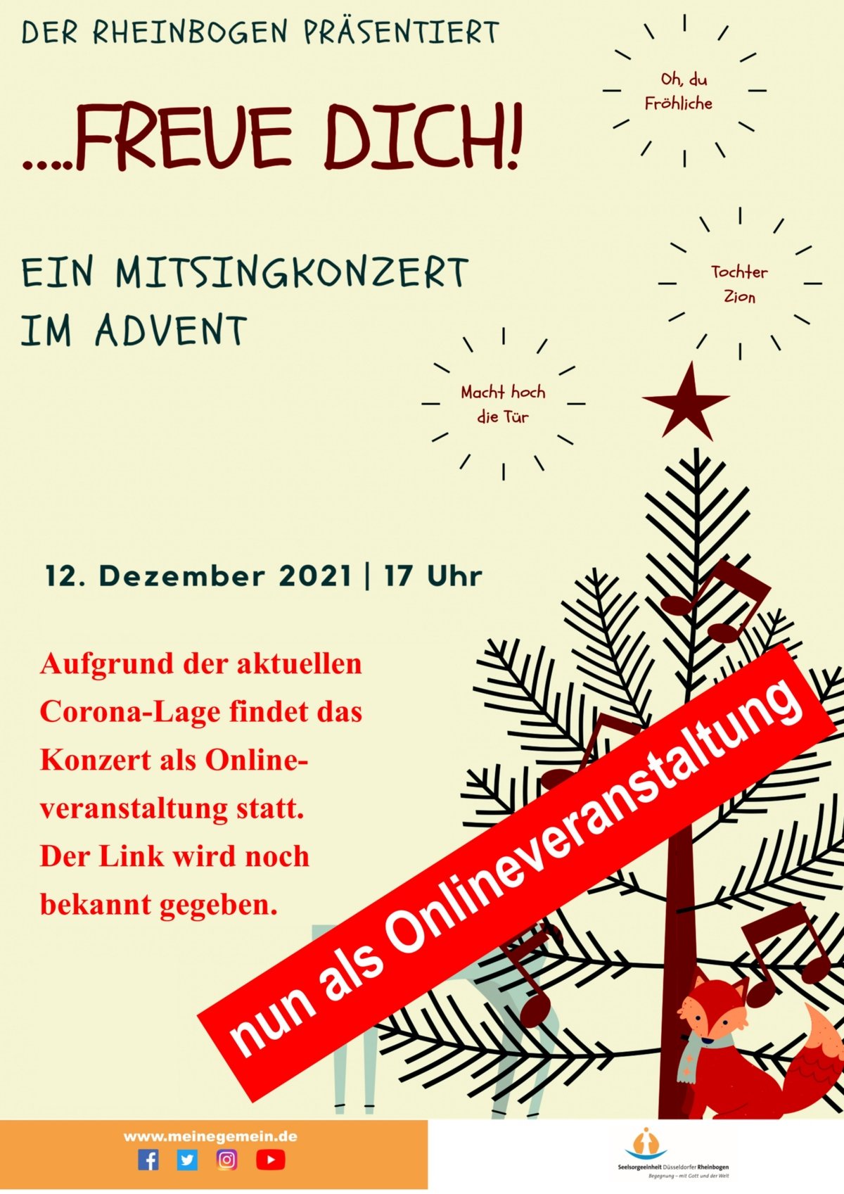 .... Freue Dich Plakat 3. Advent 2021_Online (c) SE Düsseldorfer Rheinbogen