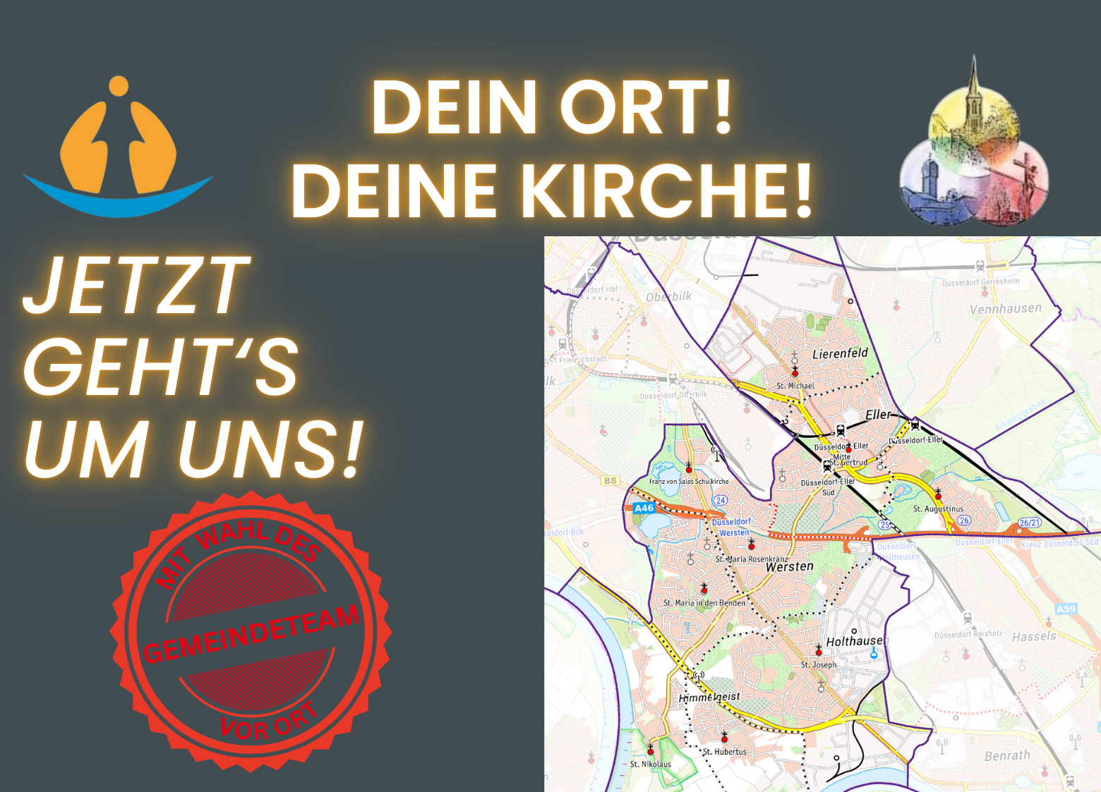 1. Hälfte FLYER „JETZT GEHT‘S UM UNS“