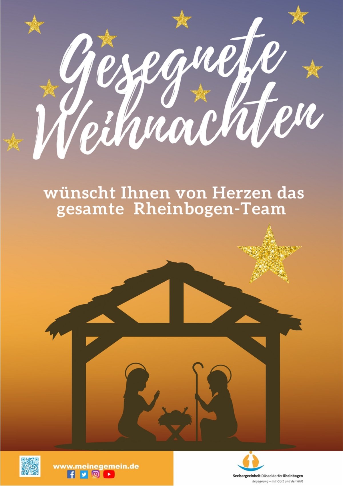 Aushang Weihnachtsgruß vom Team 2021