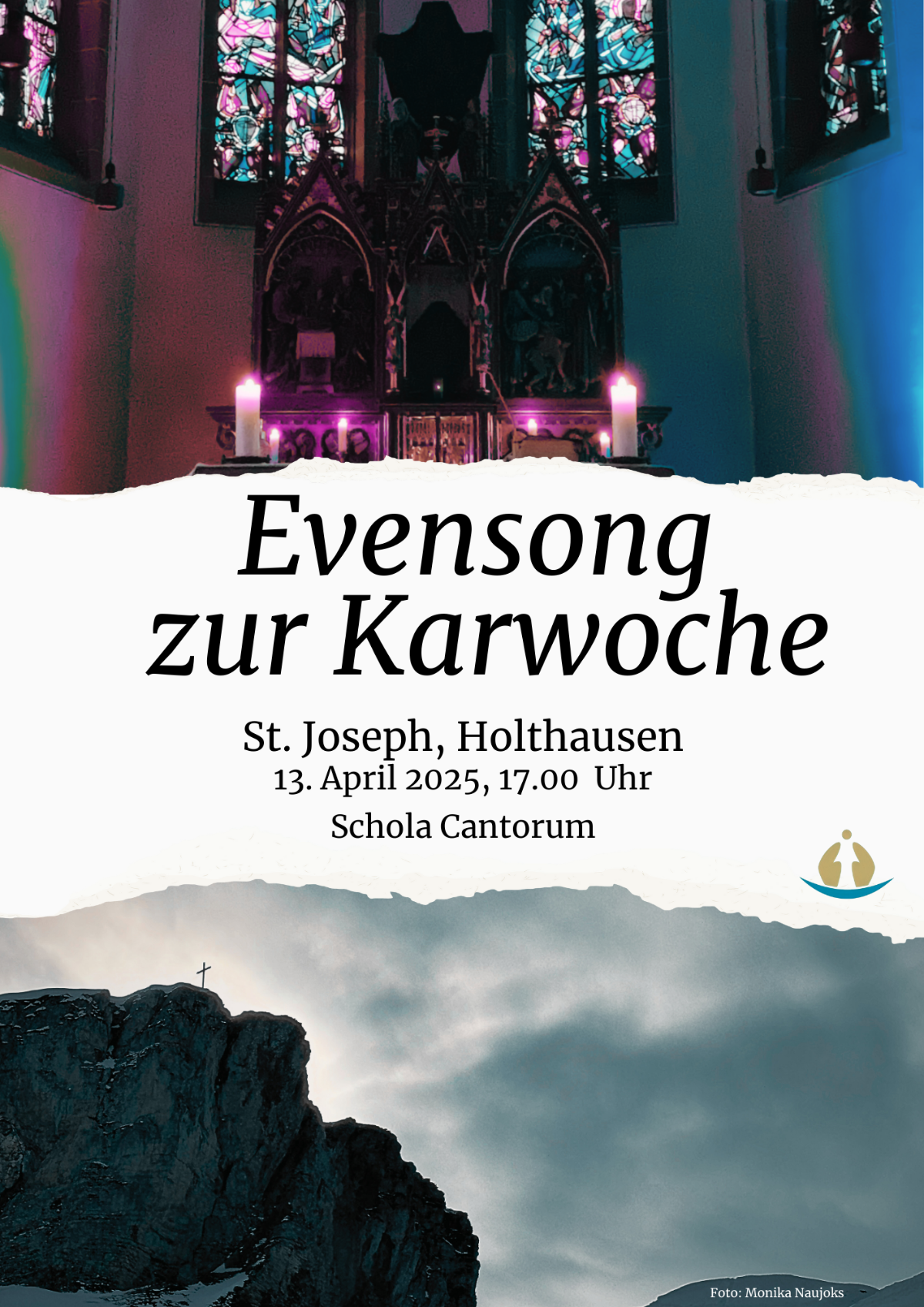 Evensong zur Karwoche 13.4.25 Plakat