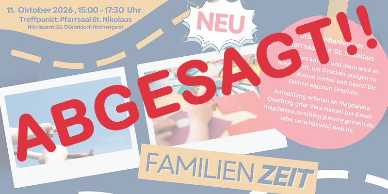 Familienzeit - abgesagt