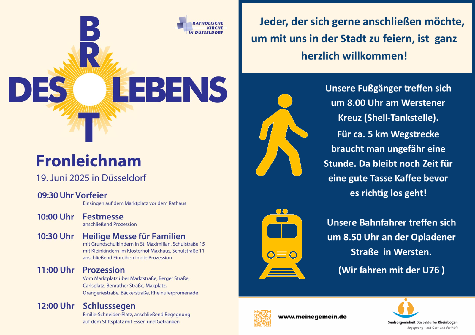 Fronleichnam 2025 plus SE Treffpunkte