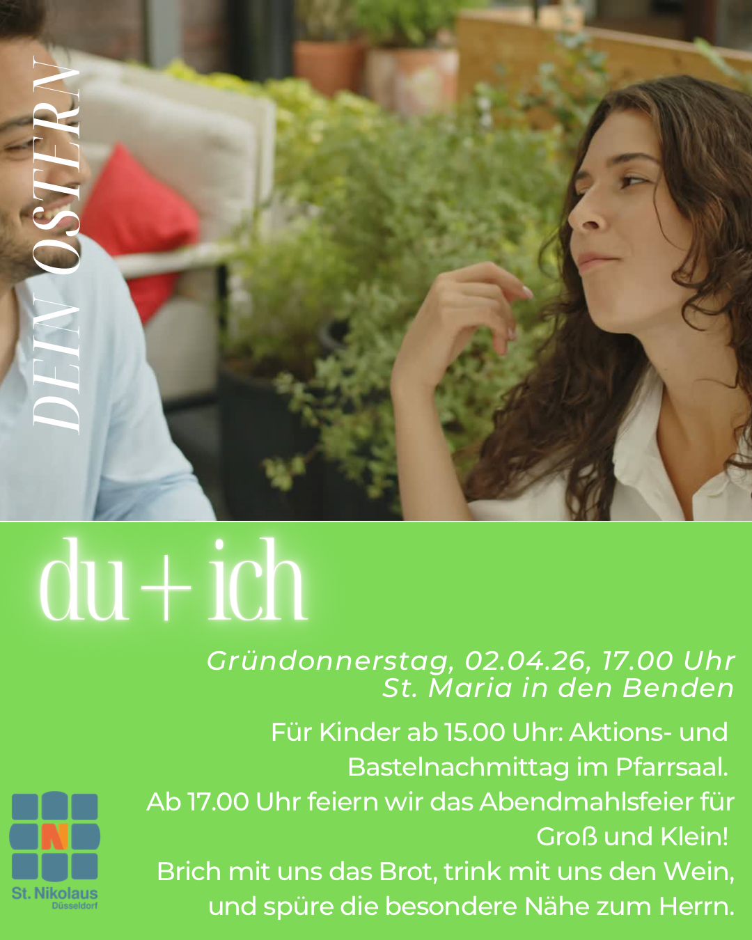 Gründonnerstag du ich 2026