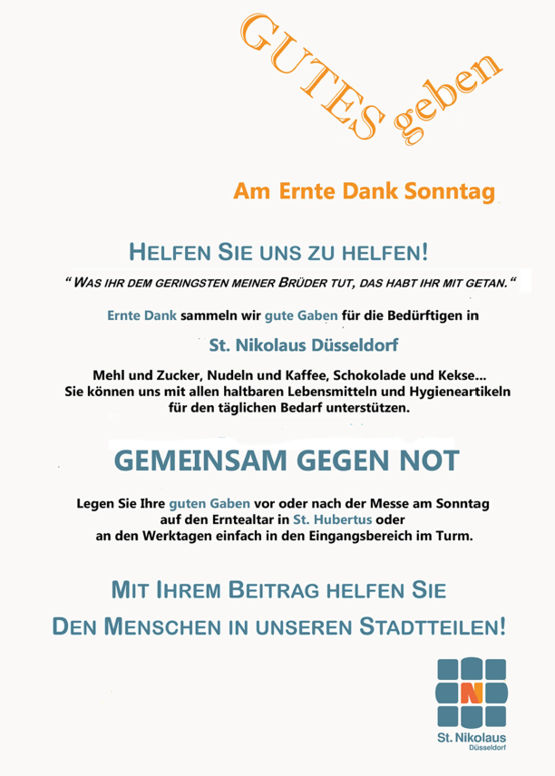 Gutes Geben in Hub 2026 Ernte
