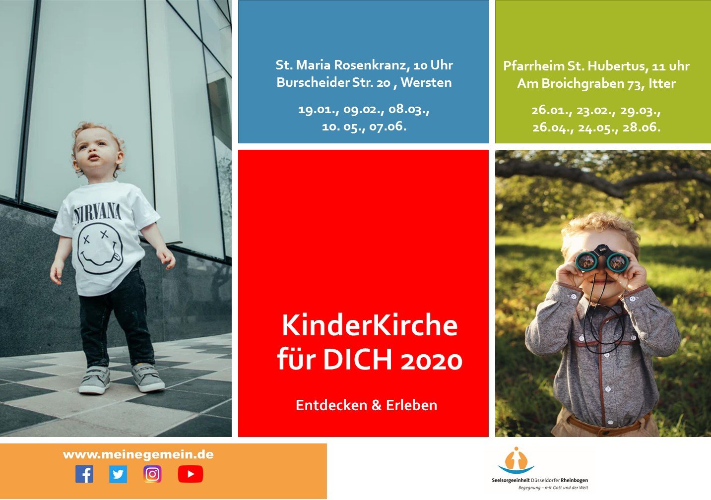 Kind & Kirche Plakat 2020 (c) Seelsorgeeinheit Düsseldorfer Rheinbogen