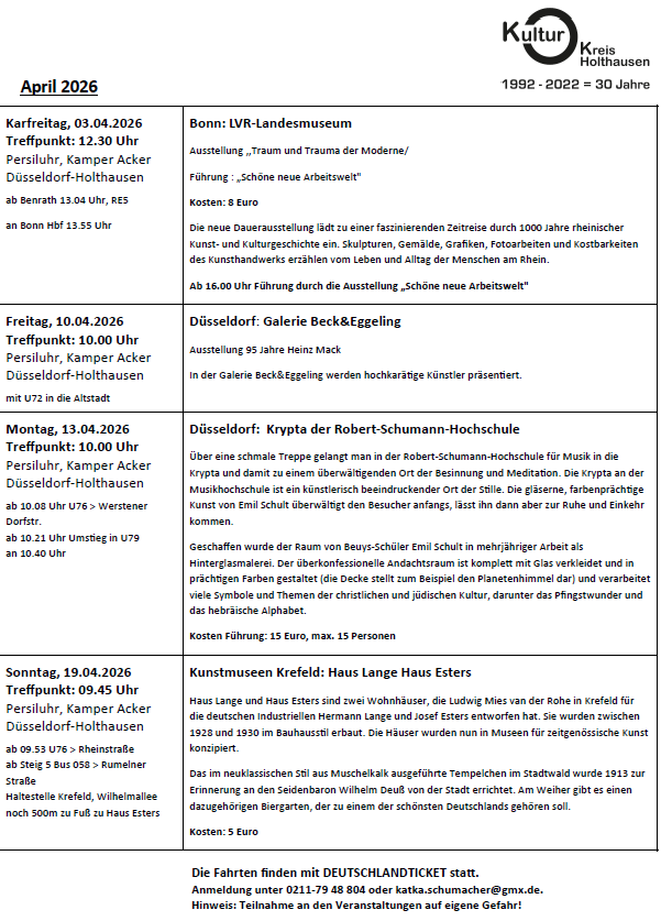 Kulturkreis April 26