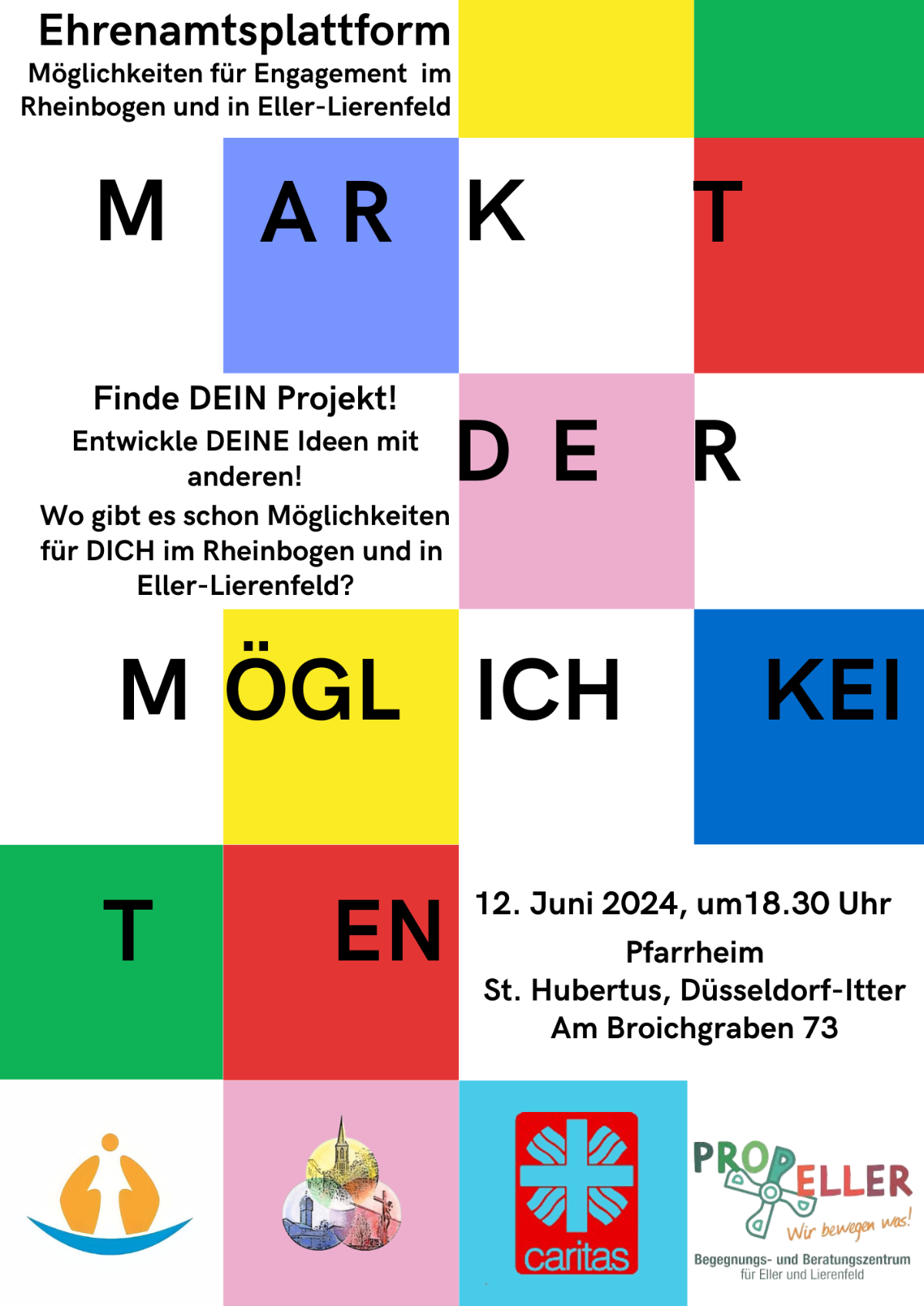 Markt der Möglichkeiten 12.6.24 in Hub - Plakat