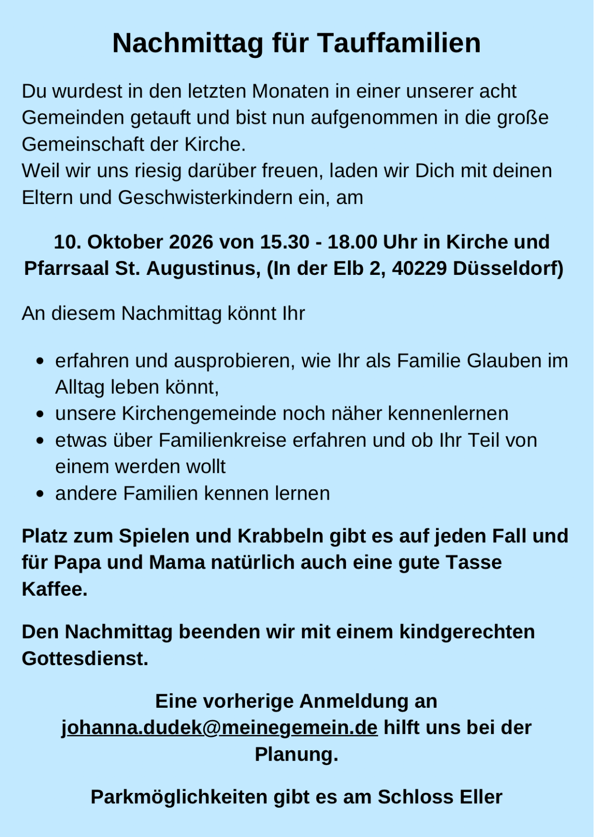 Nachmittag für Tauffamilien - 2