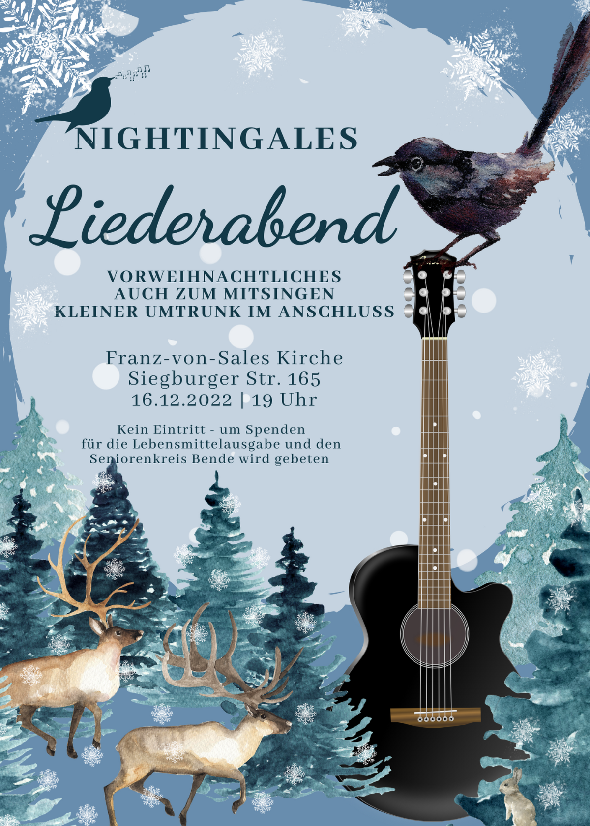 Nightingales Liederabend Weihnachten 22