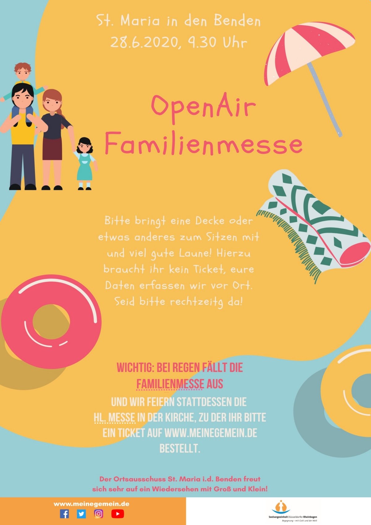 OpenAirGottesdienst Juni 2020 St Maria in den Benden