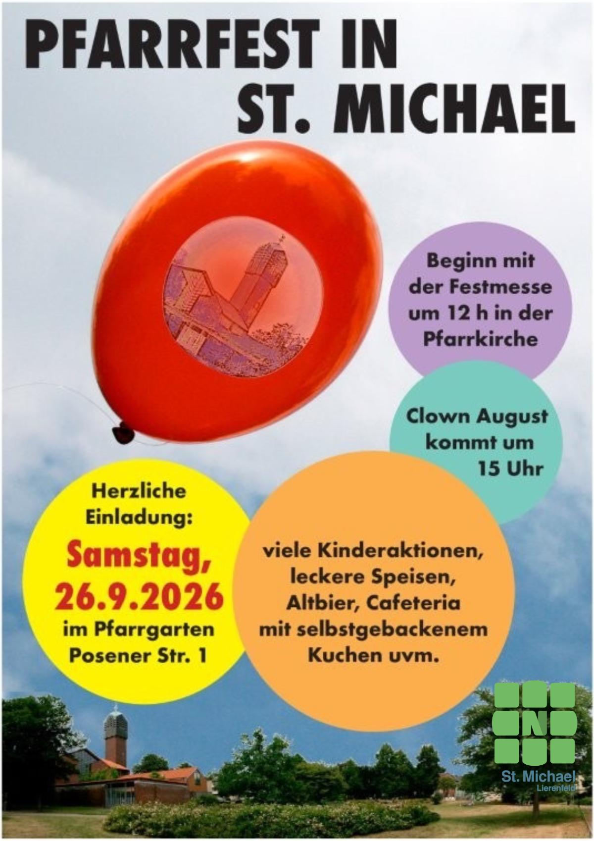 Pfarrfest Plakat St. Michael 2026