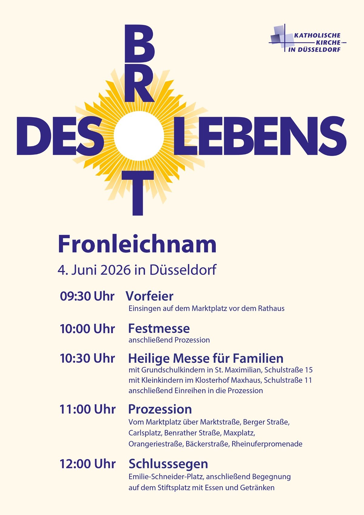 Plakat 2026 Fronleichnam