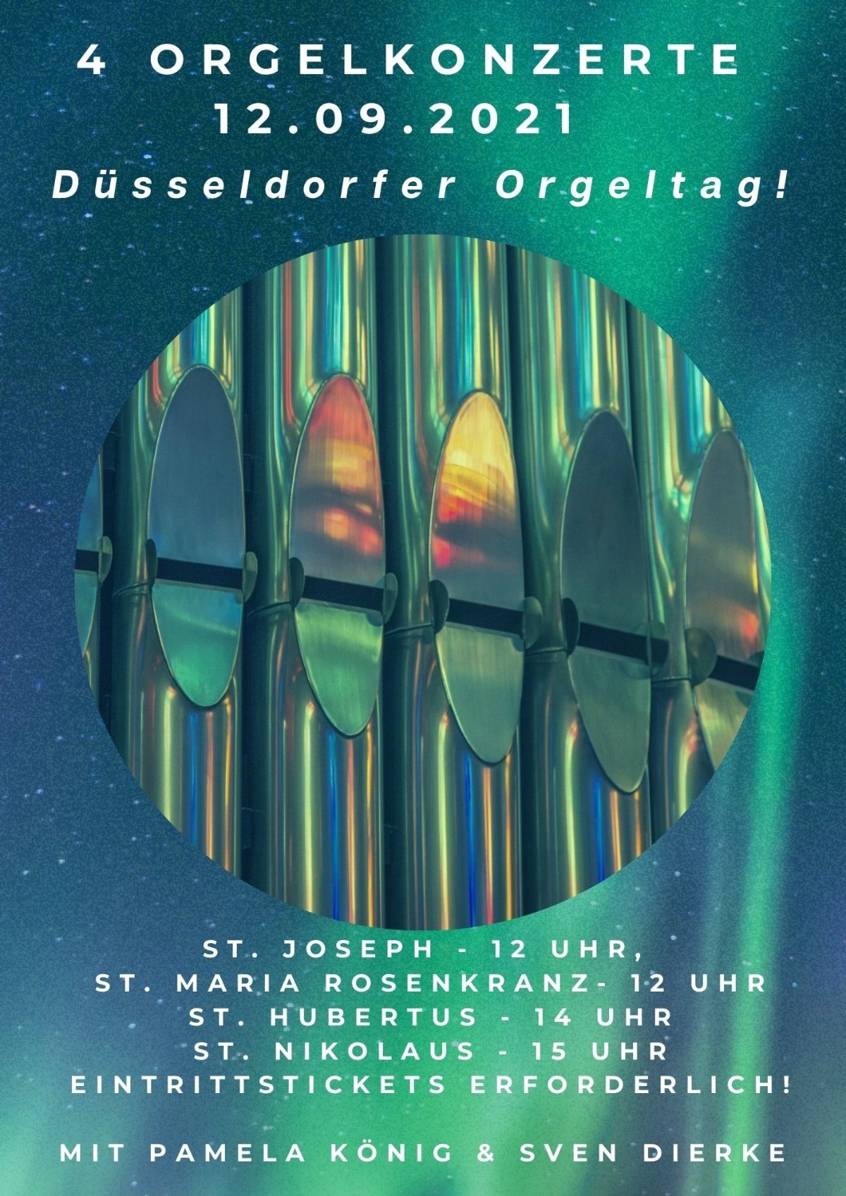 Plakat A3 Düsseldorfer Orgeltag hochkant 2021