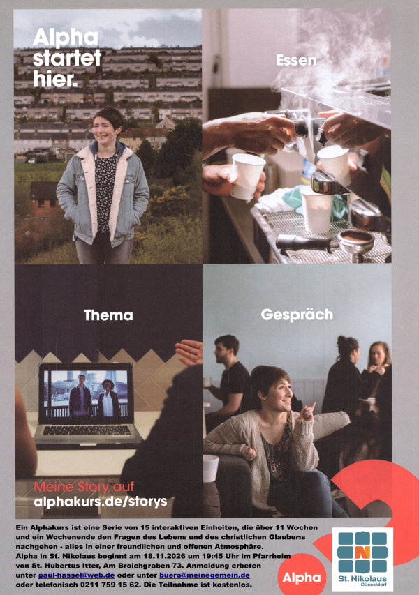 Plakat Alpha 2026 Hub mit Eindr