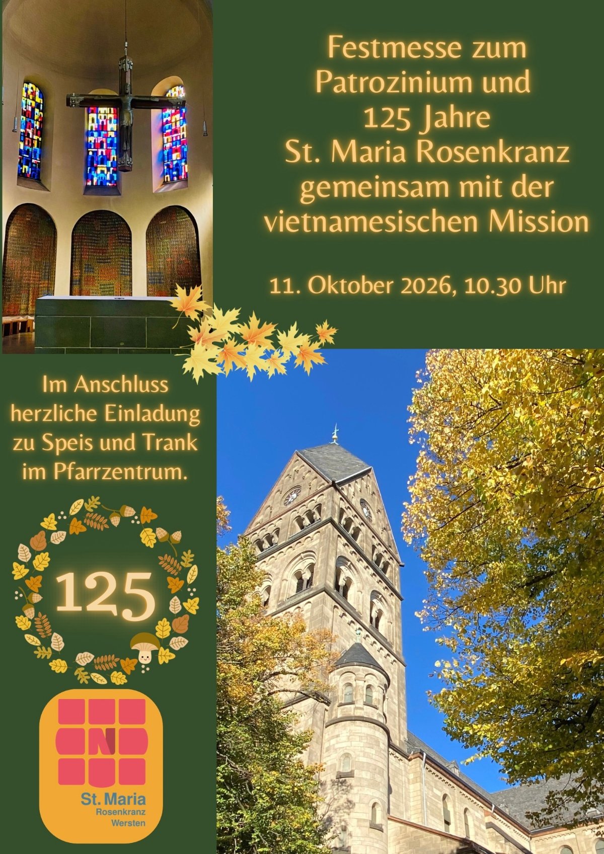 Plakat Patrozinium St. Maria Rosenkranz