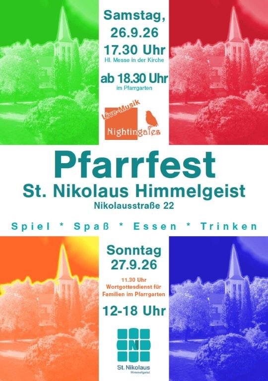 Plakat Pfarrfest 2026 Nik