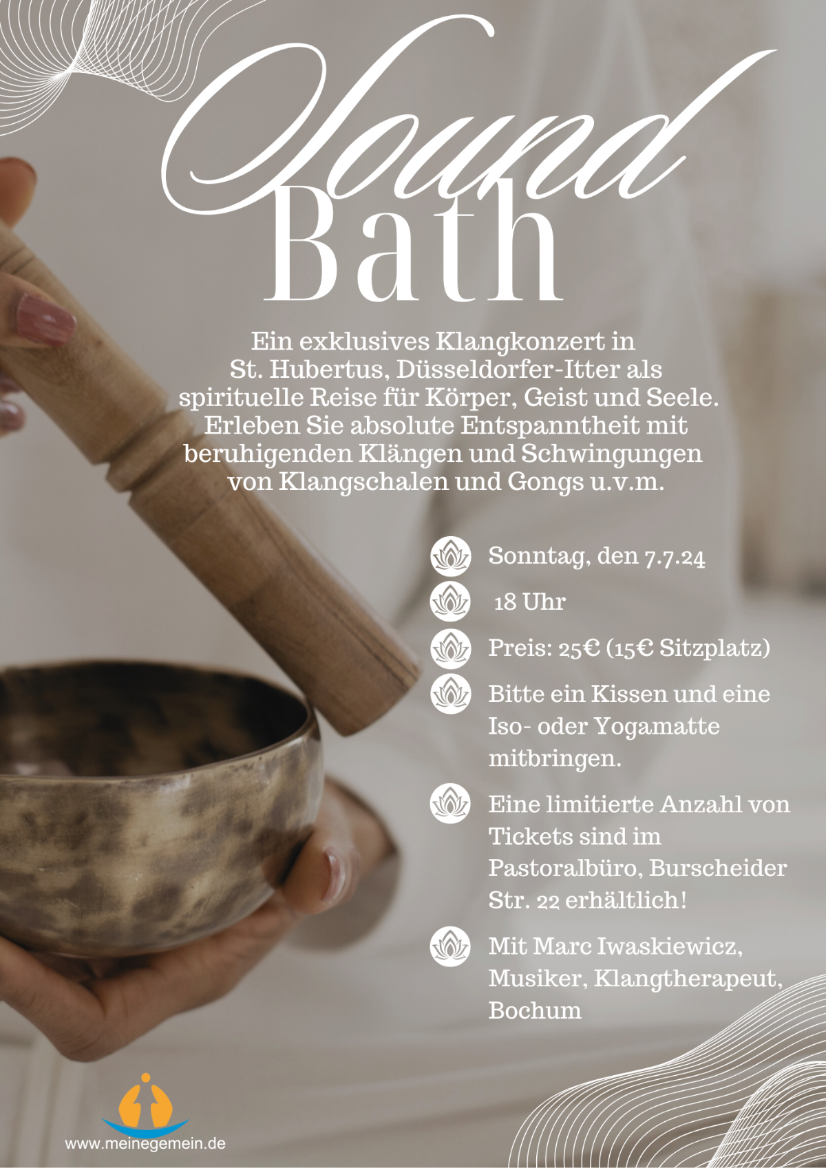 Plakat Sound Bath 7.7.24