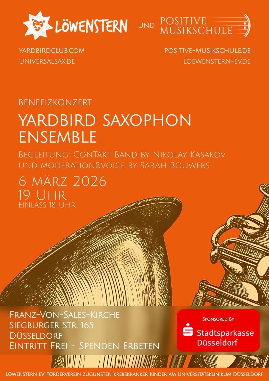Plakat Yardbird Saxophon Ensemble