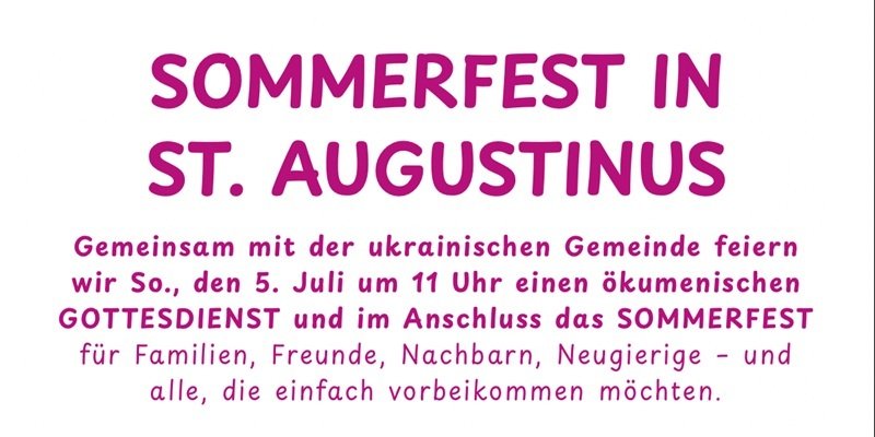 Sommerfest St. Augustinus Teaser.jpf (c) SE Düsseldorfer Rheinbogen