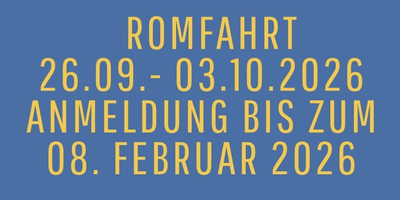 Teaser Romwallfahrt