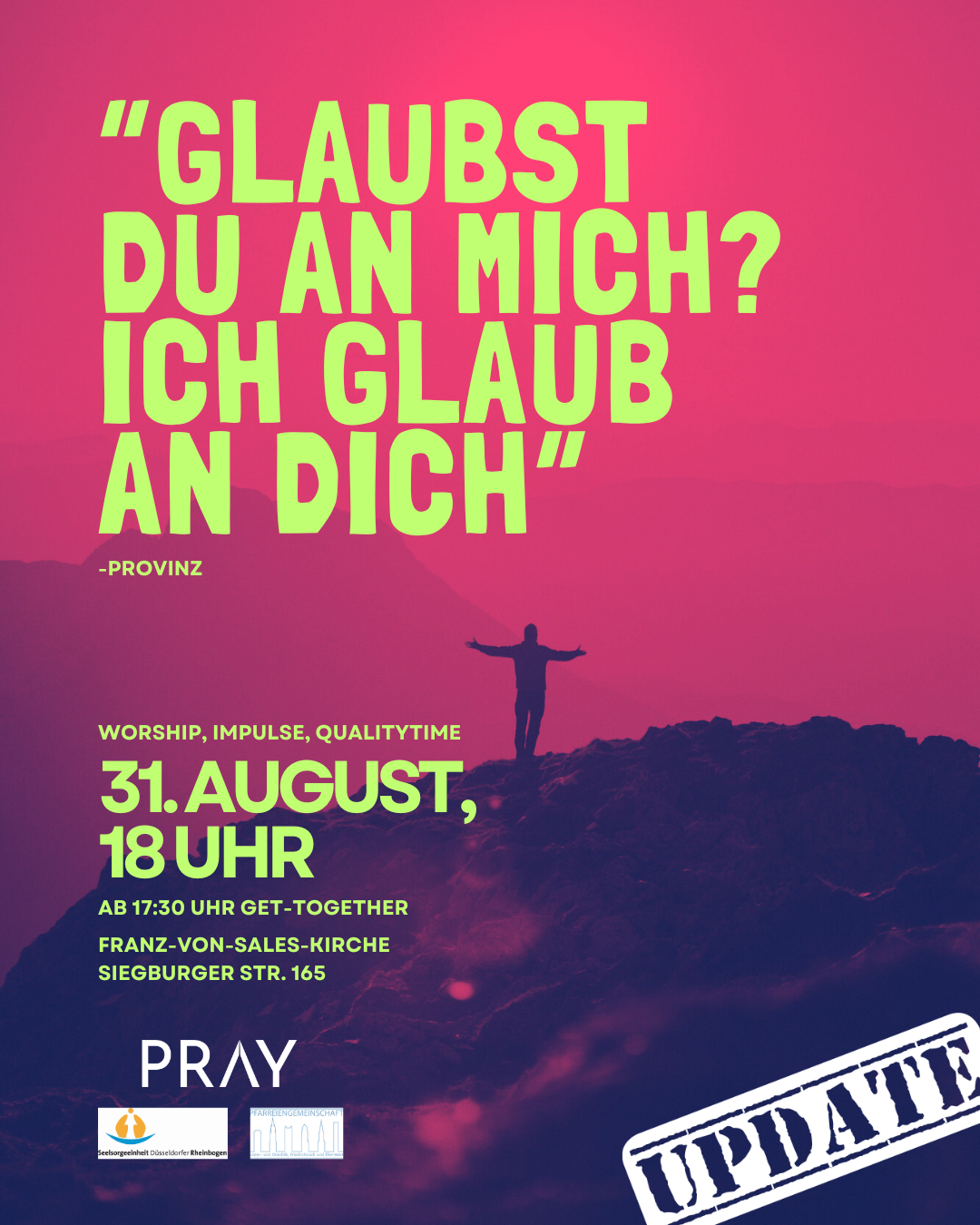 Update-Glaubst du an mich-Insta
