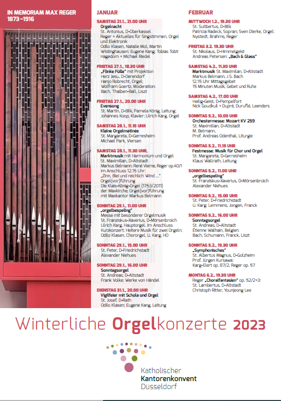 Winterliche Orgelkonzerte 2023