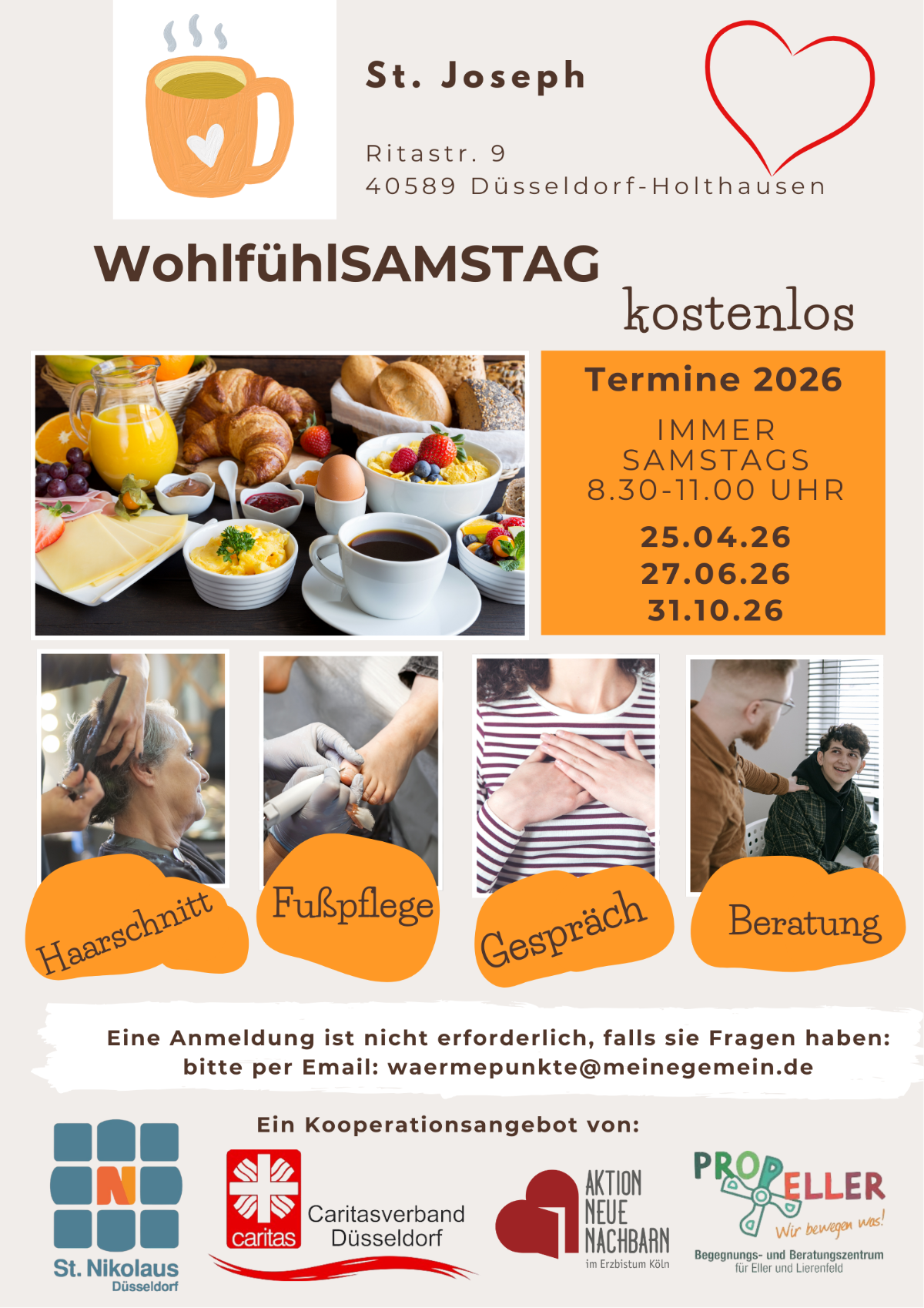Wohlfühlsamts 26- noch 3 Jahrestermine