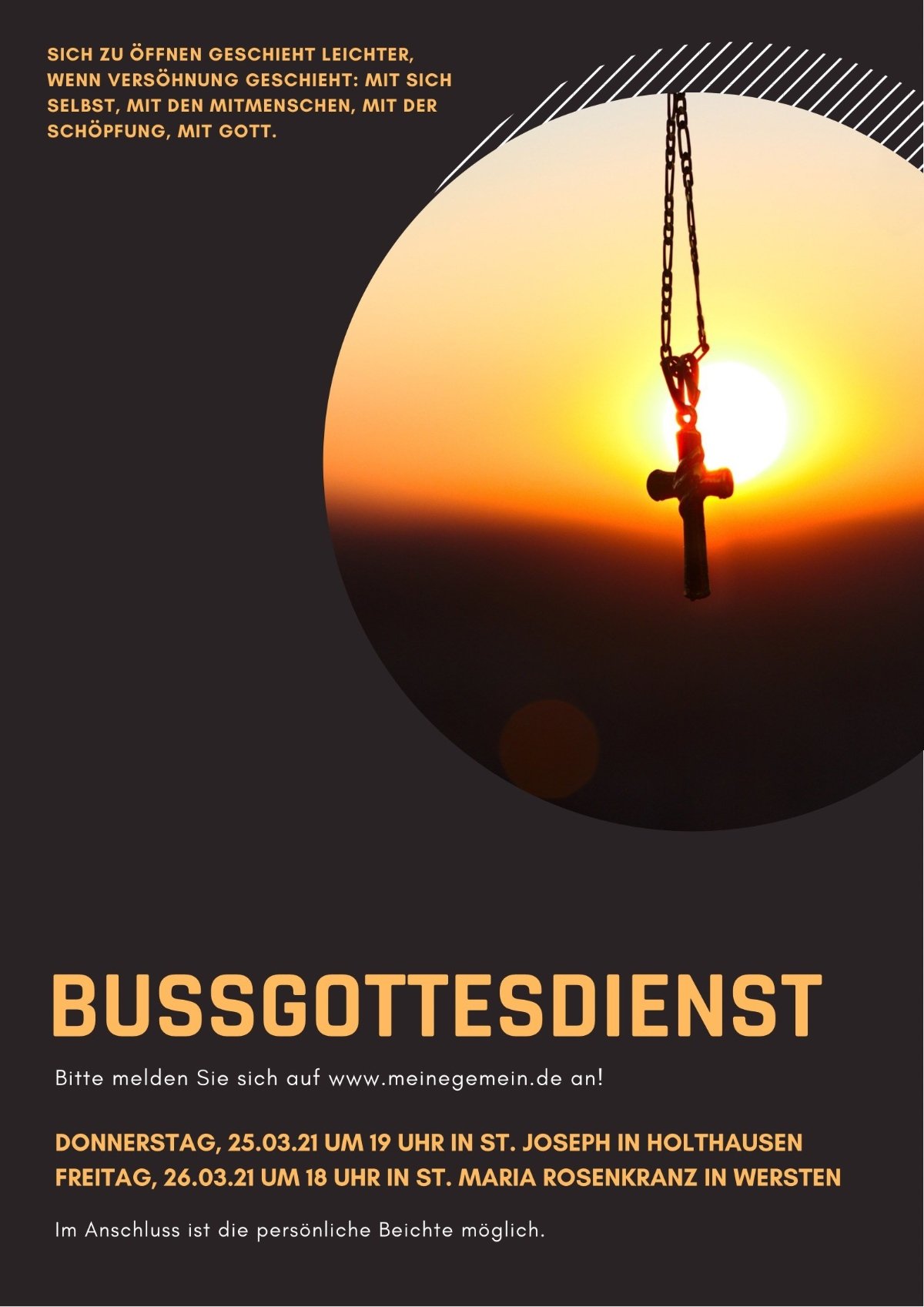 Bußgottesdienste Fastenzeit 2021 (c) SE Düsseldorfer Rheinbogen