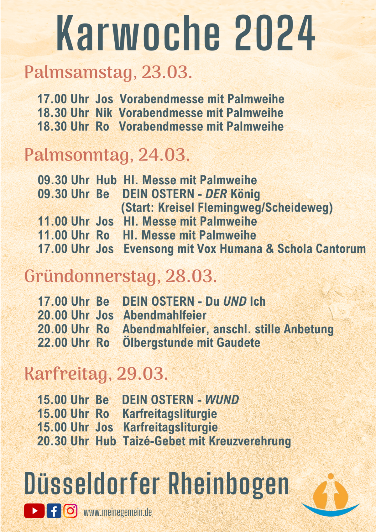 Flyer Ostergottesdienste 2024 - 1