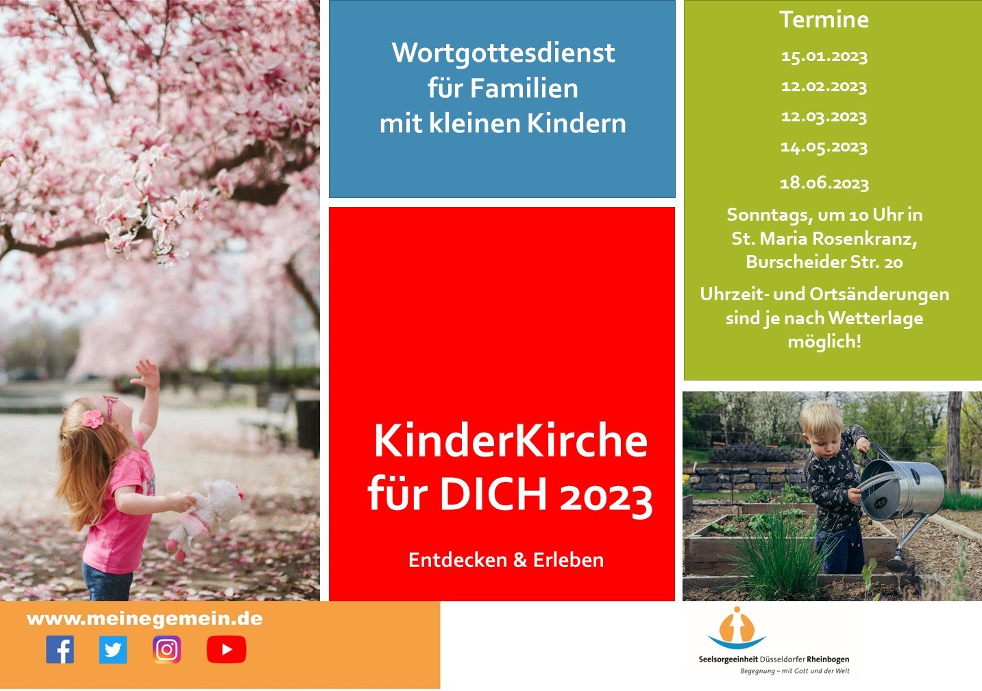 Kind & Kirche Plakat 2023 1. Halbjahr