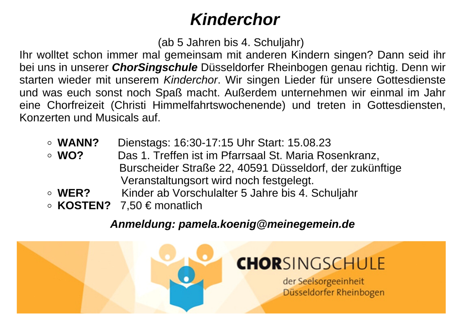 Musikangebot Kinder,neu Herbst23 .2