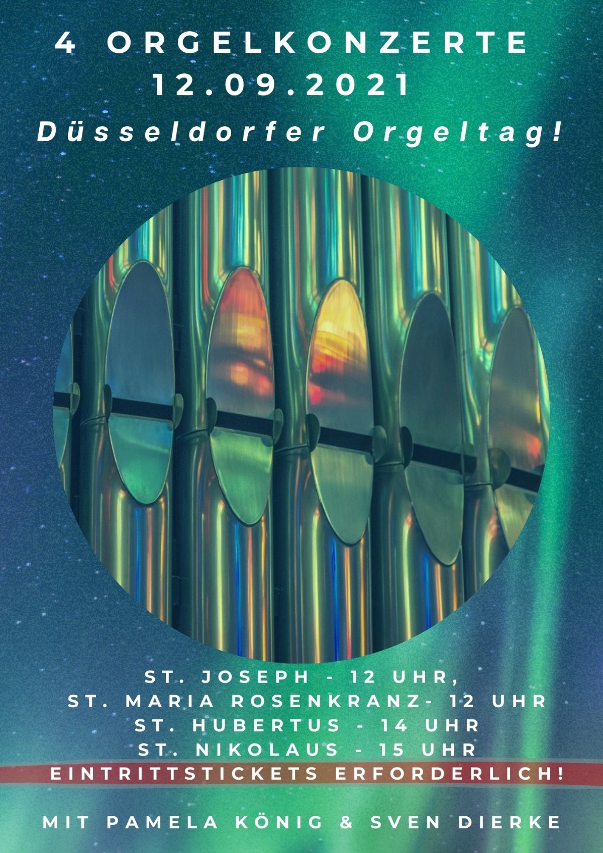 Plakat A3 Düsseldorfer Orgeltag hochkant 2021