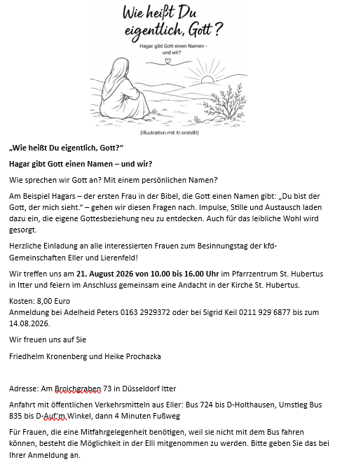 Plakat Besinnungstag 26