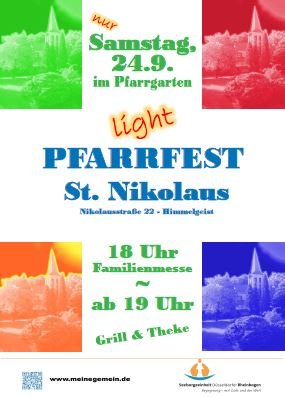 Plakat Pfarrfest Nik 2022