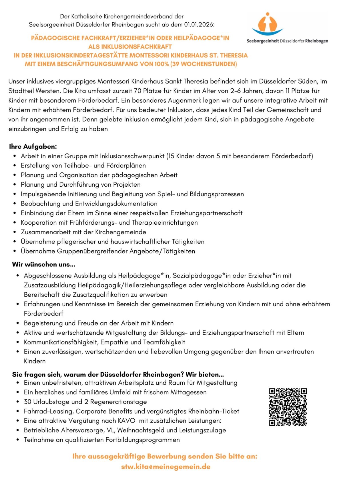 Stellenausschreibung_Kita Theresia_Inklusion