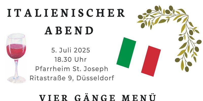 Teaser italienischer Abend Rom 07.25